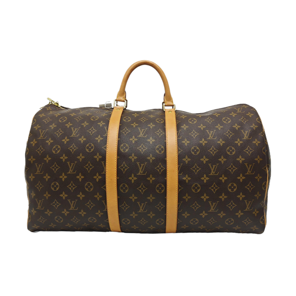 SAC SOUPLE 55 Monogram Coated Canvas Brown