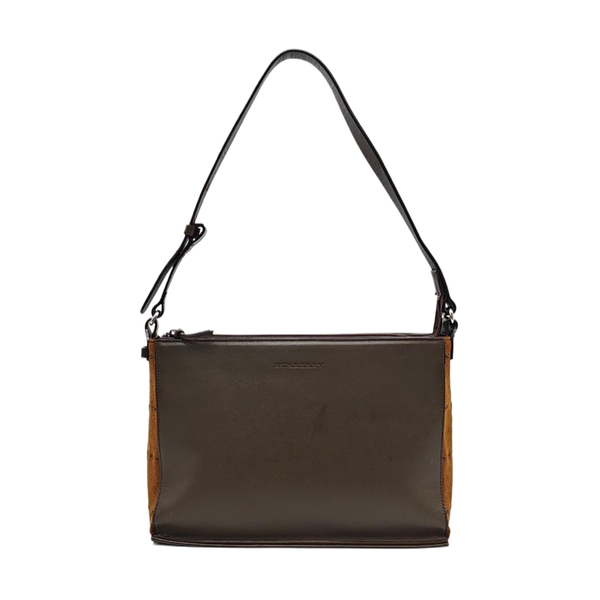 Calfskin Shoulder Bag Brown
