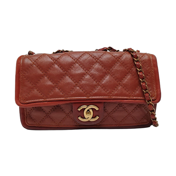 Quilted Calfskin Red