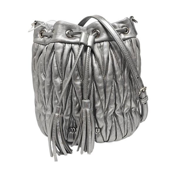 Matelassé Quilted Lambskin Silver