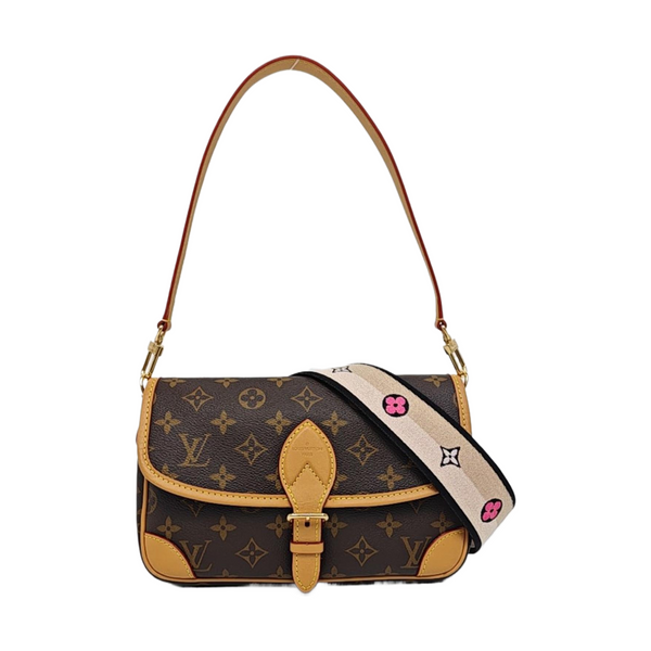 DIANE Monogram Coated Canvas Brown