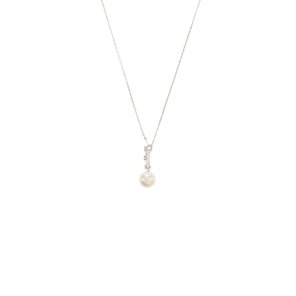 18k White Gold Silver Necklace