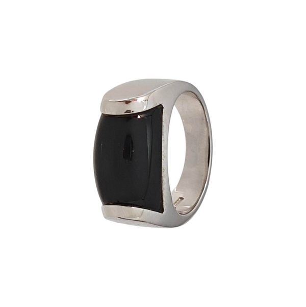 MVSA 18k White Gold Silver Ring EU 49