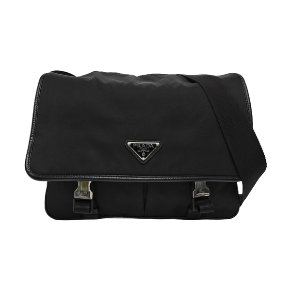 Vela Messenger Bag Fabric Black