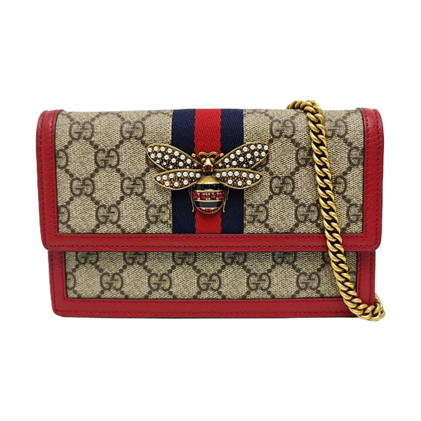 Queen Margaret Mini Monogram Coated Canvas Beige