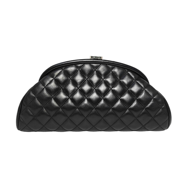 Quilted Lambskin Clutch Black
