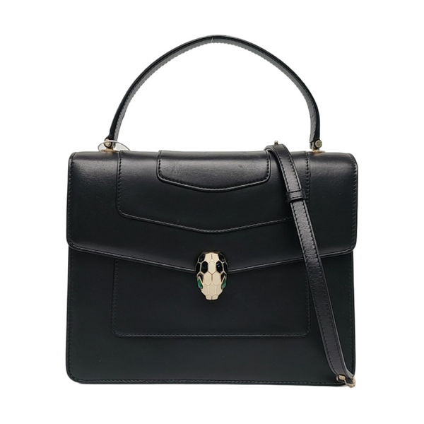 SERPENTI FOREVER Medium Calfskin Black