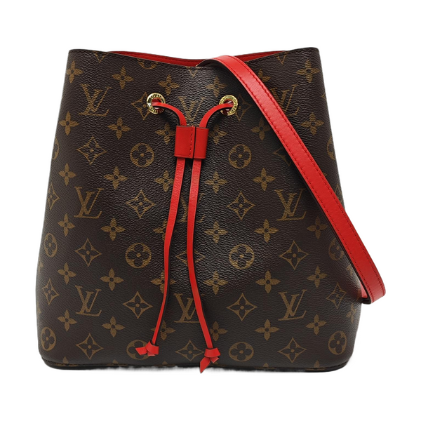 NÉONOÉ MM Monogram Coated Canvas Brown