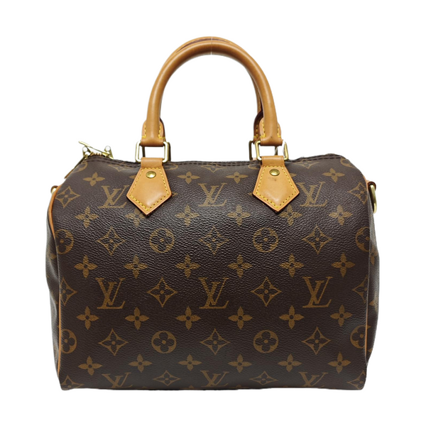 SPEEDY 25 Monogram Coated Canvas Brown