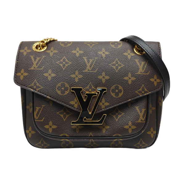 PASSY Monogram Coated Canvas Brown