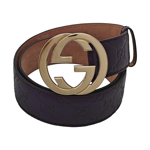 Leather Belt Purple