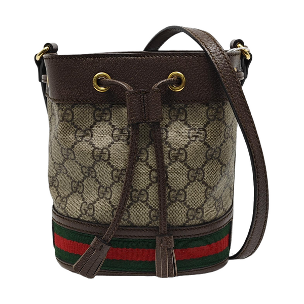 Ophidia Mini Monogram Coated Canvas Beige