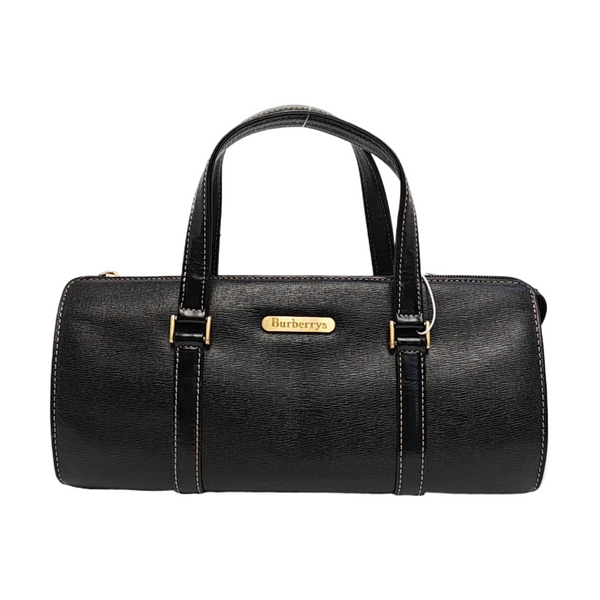 Calfskin Top Handle Bag Black