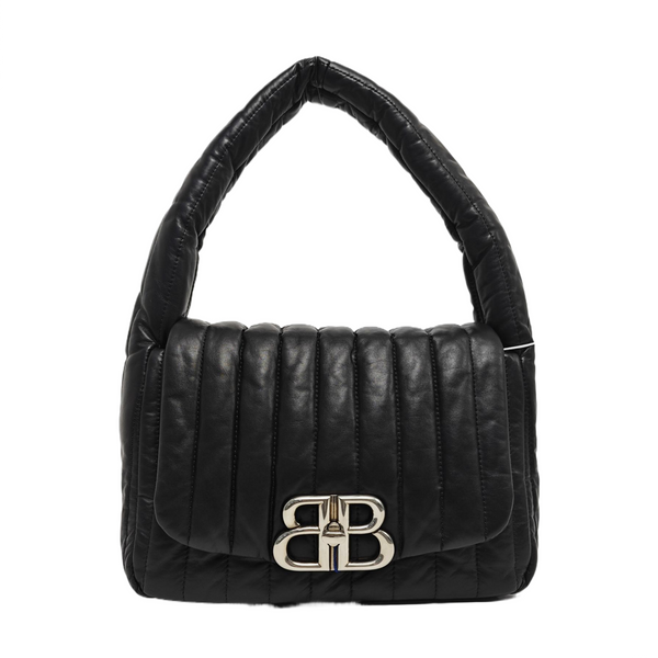 Monaco Small Quilted Calfskin Black