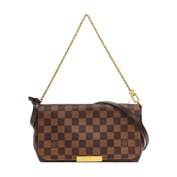 FAVORITE MM Damier Ebene Coated Canvas Brown