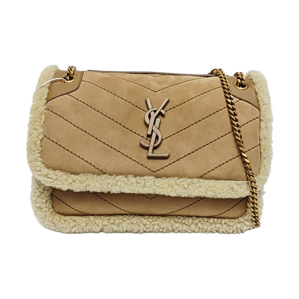 NIKI Small Chevron Wool Brown