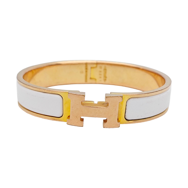 Clic H Metal Rose Gold Bangle