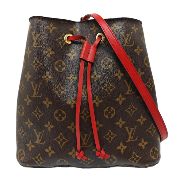 NÉONOÉ MM Monogram Coated Canvas Brown