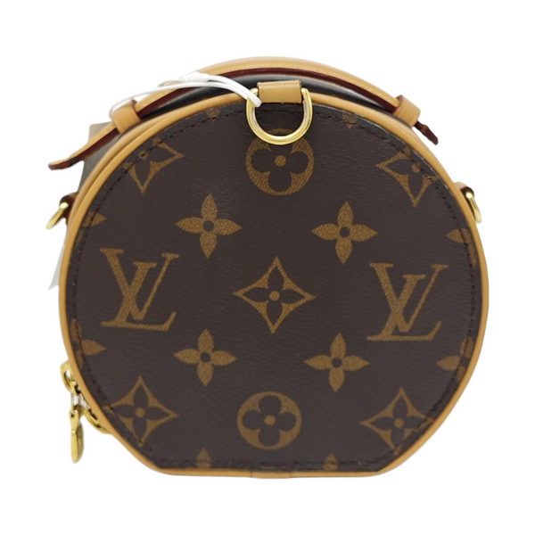 BOITE CHAPEAU Mini Monogram Coated Canvas Brown