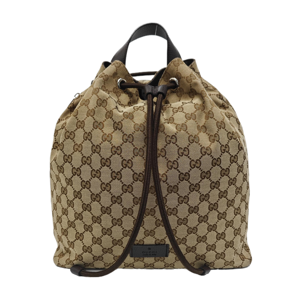 Monogram Canvas Backpack Beige