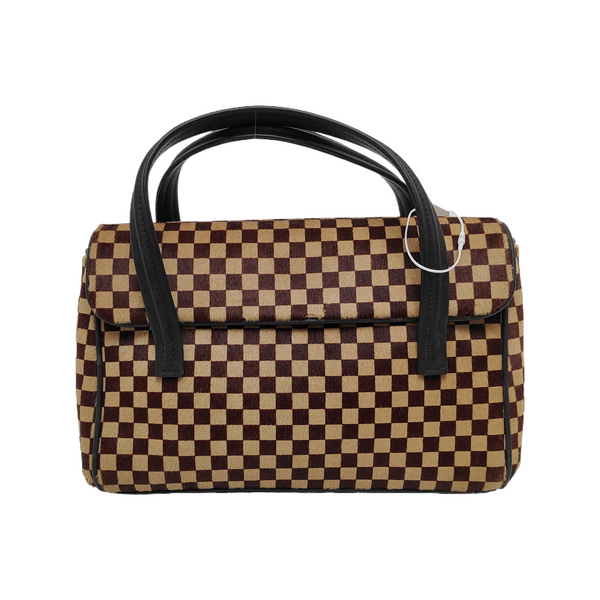 LIONNE Damier Ebene Horsehair Brown