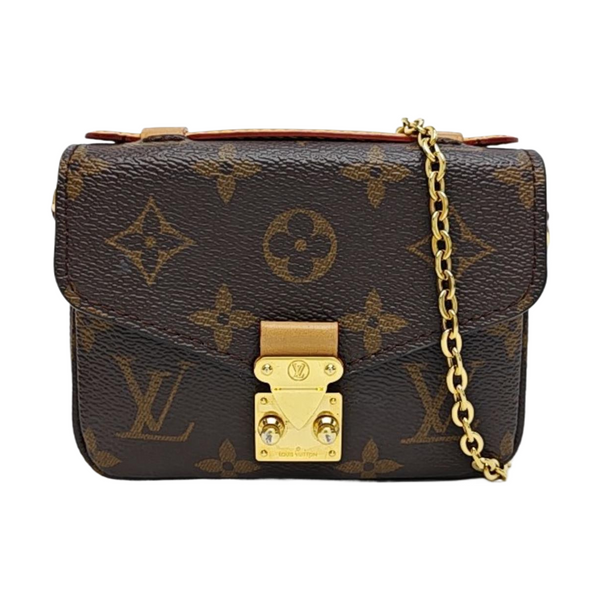 MÉTIS Micro Monogram Coated Canvas Brown
