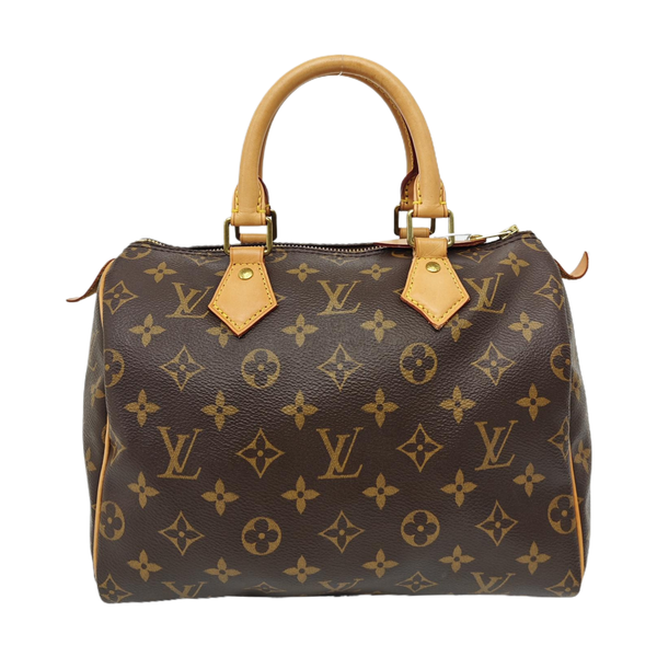 SPEEDY 25 Monogram Coated Canvas Brown
