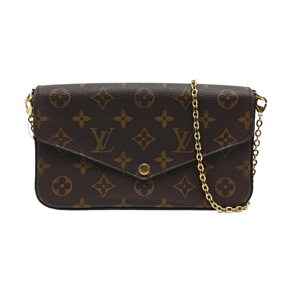 FÉLICIE Monogram Coated Canvas Brown