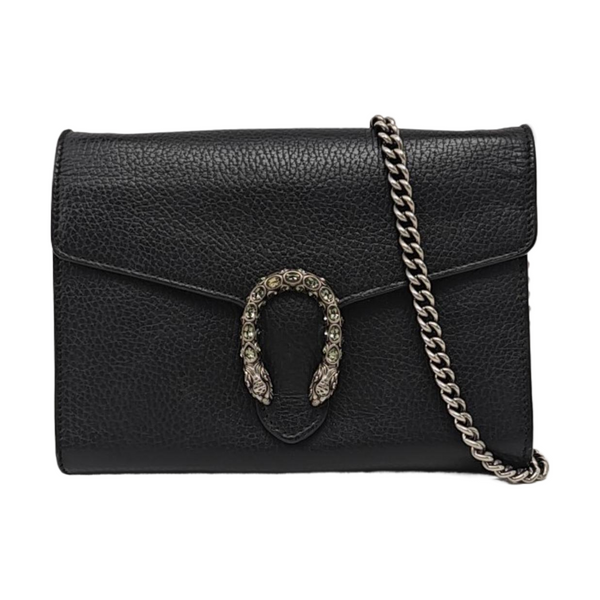 Authenticated pre-owned Dionysus Mini Calfskin Black - Shoulder Bag at Looply