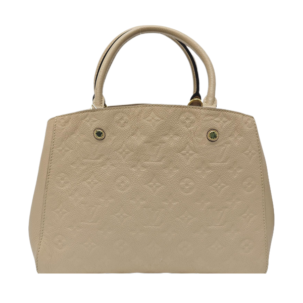 MONTAIGNE Monogram Calfskin Beige