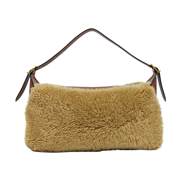 Fabric Shoulder Bag Brown
