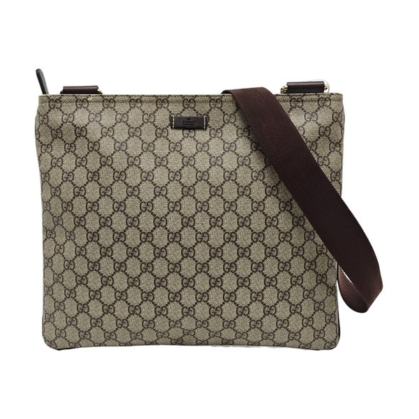 Monogram Coated Canvas Shoulder Bag Black
