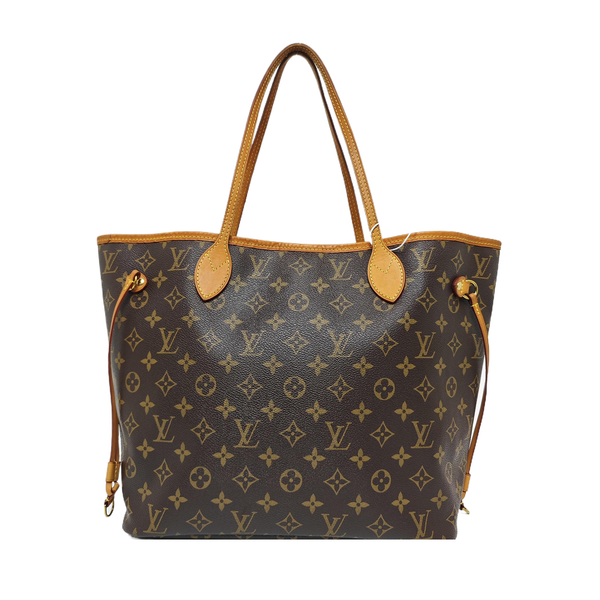 NEVERFULL MM Monogram Coated Canvas Brown