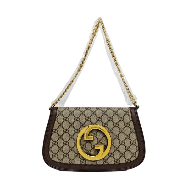 Blondie Small Monogram Coated Canvas Brown