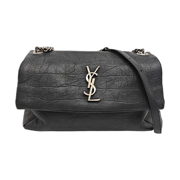 Calfskin Shoulder Bag Black