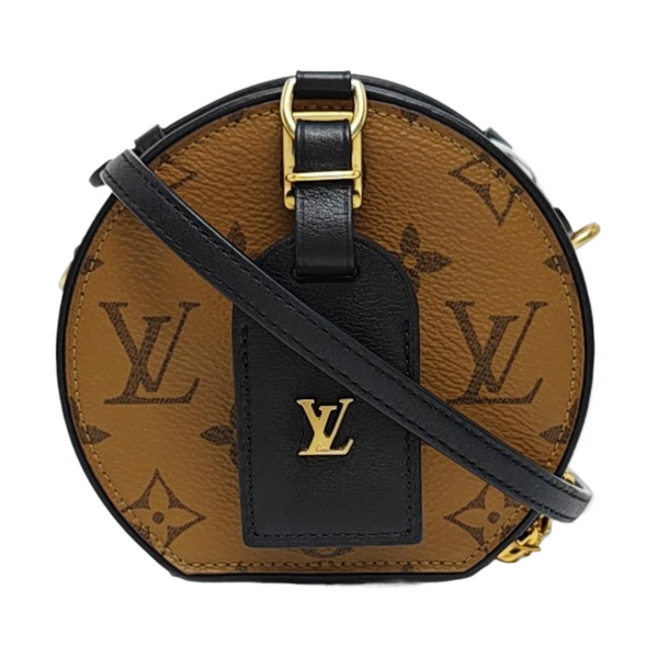BOITE CHAPEAU Mini Monogram Coated Canvas Brown