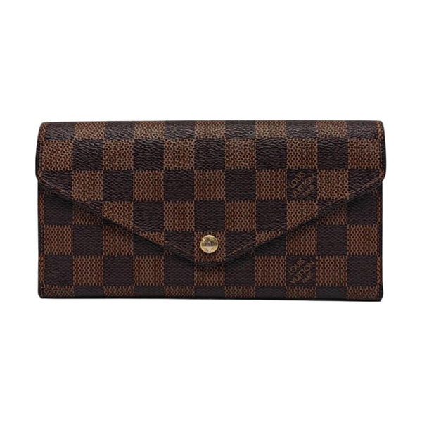 JOSÉPHINE Damier Ebene Coated Canvas Brown Wallet