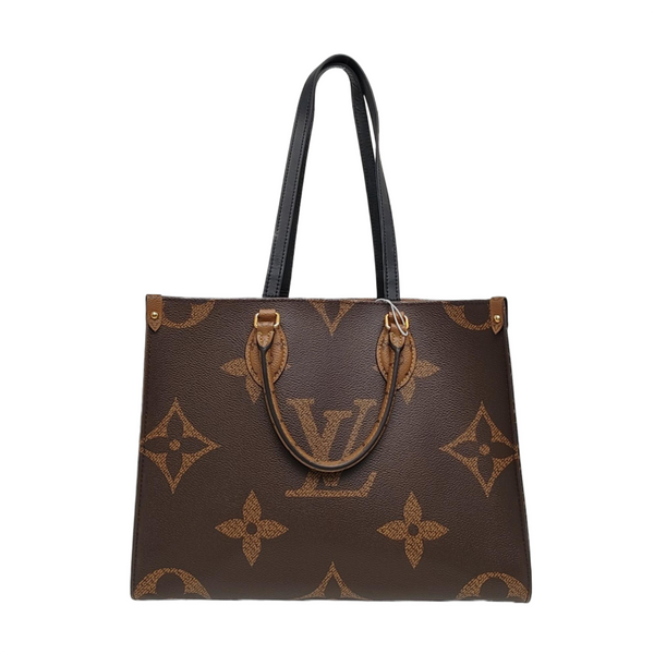 ONTHEGO MM Lona Monogram Revestida Marrón
