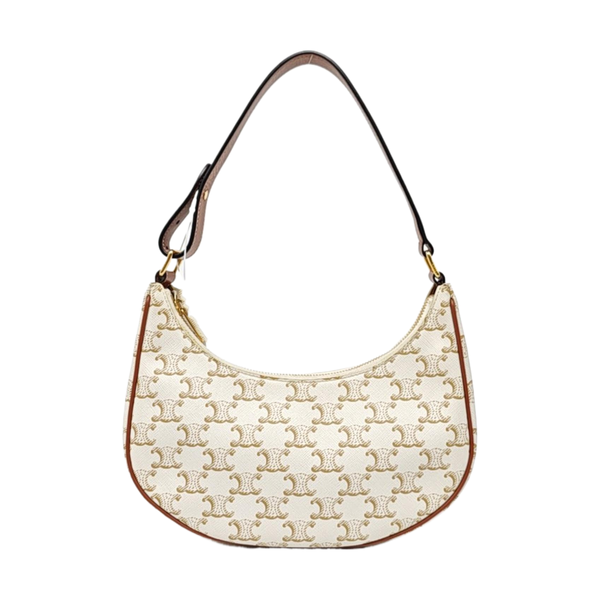 Authenticated pre-owned AVA Coated Canvas Beige - Top Handle Bag at Looply