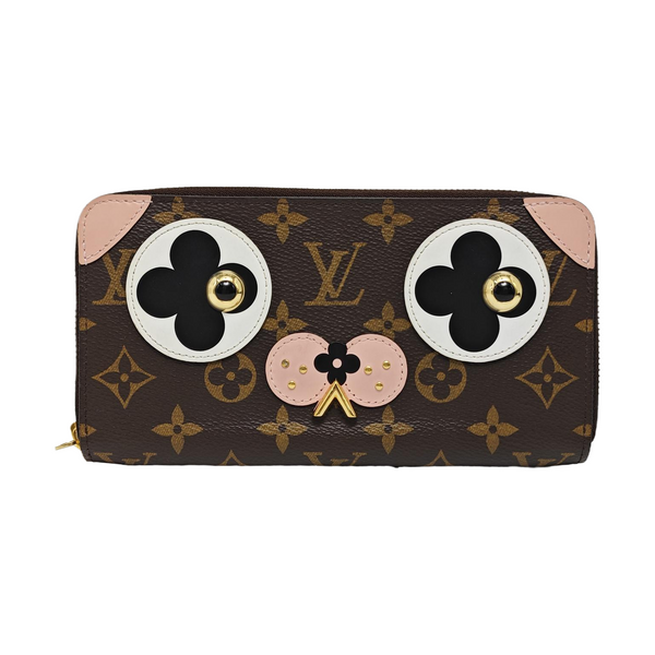 ZIPPY Monogram Coated Canvas Brown Wallet
