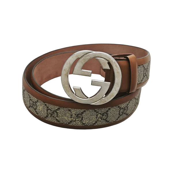 Brown Coated Canvas Belt