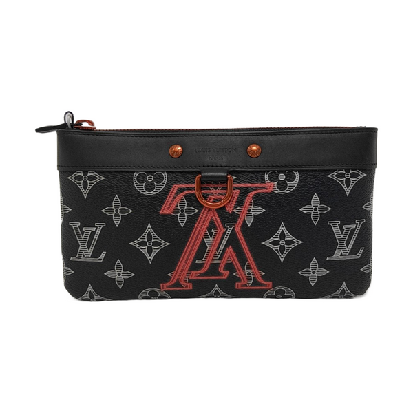 DISCOVERY PM Monogram Coated Canvas Black