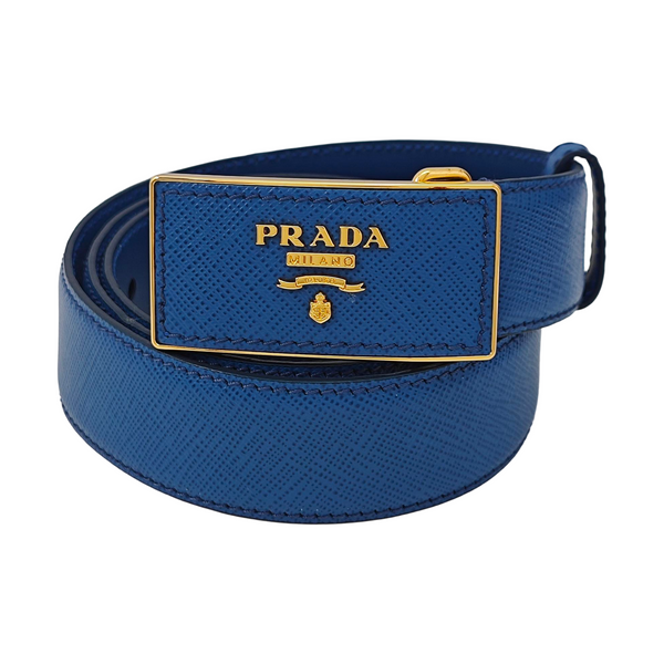Leather Belt Blue