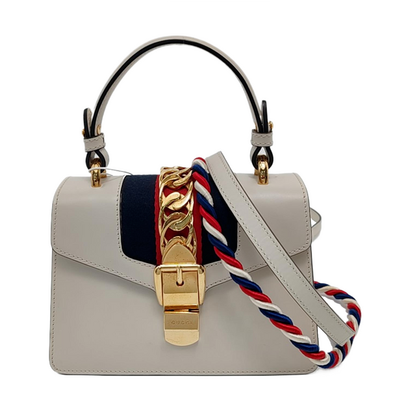 Sylvie Mini Calfskin White