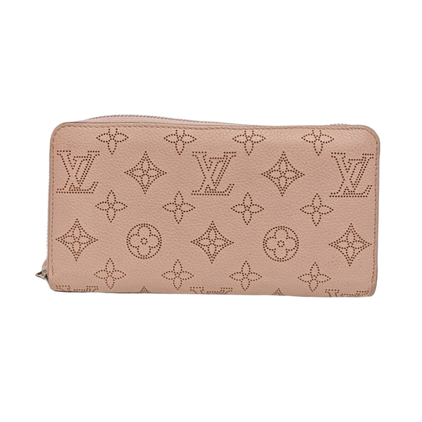 ZIPPY Monogram Calfskin Pink Wallet