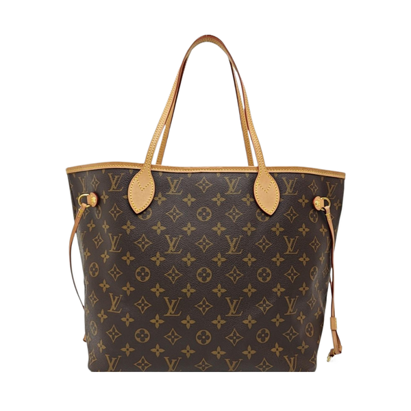NEVERFULL MM Monogram Coated Canvas Brown