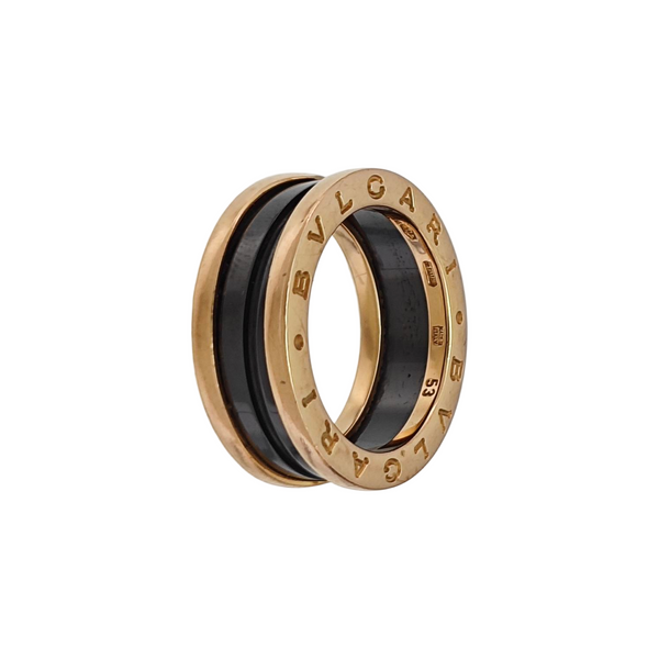 B.ZERO1 18k Rose Gold Ring EU 53