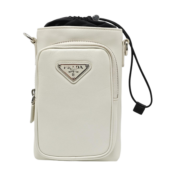 Calfskin Shoulder Bag White