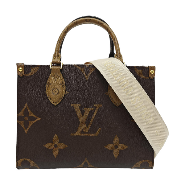 ONTHEGO PM Monogram Coated Canvas Brown