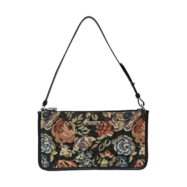 Fabric Top Handle Bag Multicolor